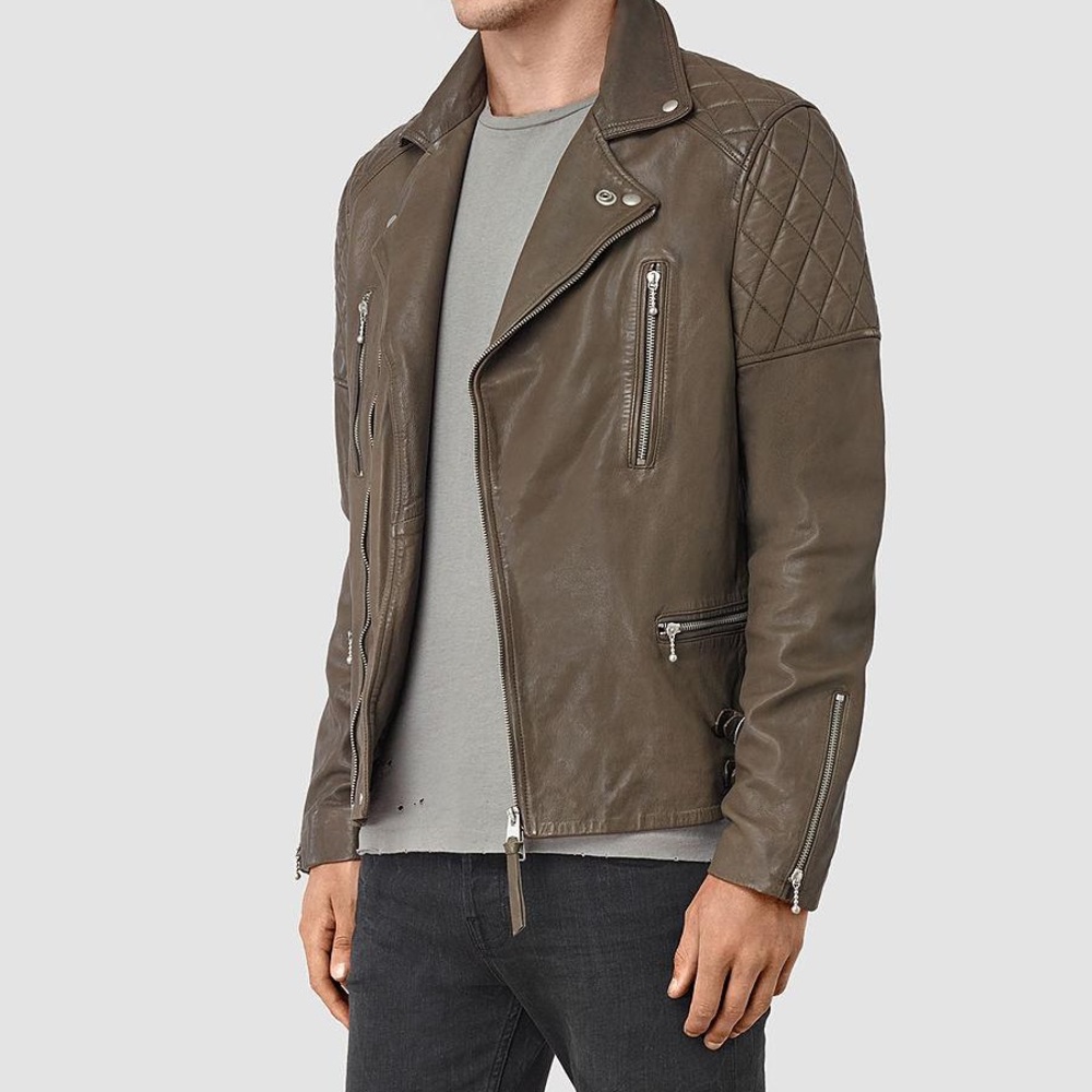 ALL SAINTS YUKU BIKER LEATHER JACKET